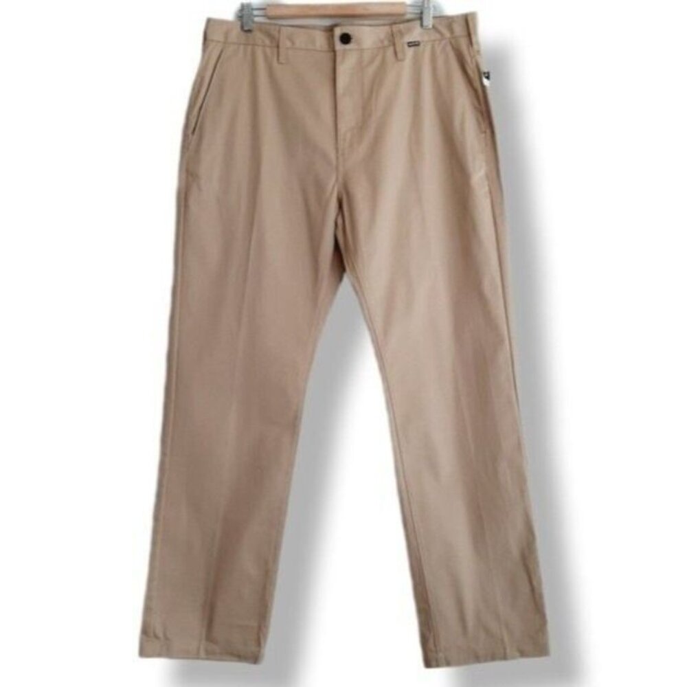 HURLEY NWOT Icon Classic Chino Pants Light Beige Men's Sz 36